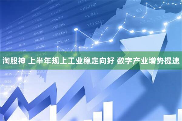 淘股神 上半年规上工业稳定向好 数字产业增势提速